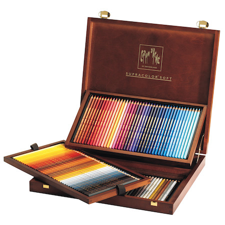 Caran dAche Supracolor Soft Pencils Wooden Box of 120