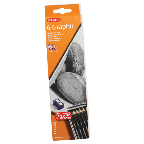 Derwent Graphic Pencils Tin Set of 6