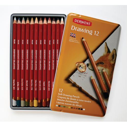 Derwent Drawing Pencils Tin Set of 12