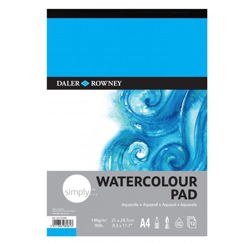 Daler Rowney Simply Gummed Watercolour Pads: A3