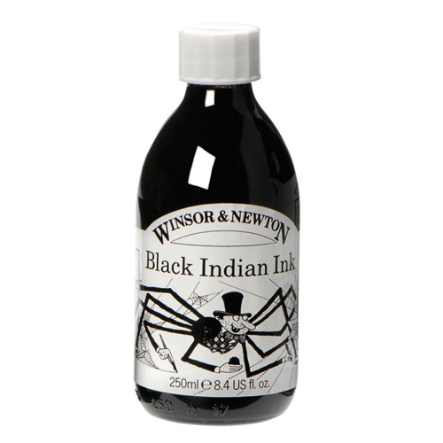 Winsor & Newton Black Indian Ink 250ml