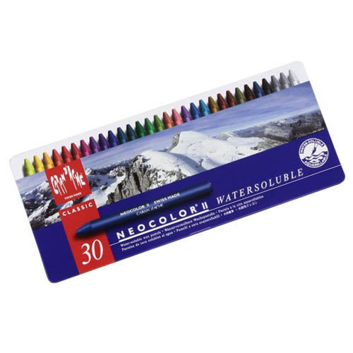 Caran dAche Neocolor II Water Soluble Wax Crayons Set of 30