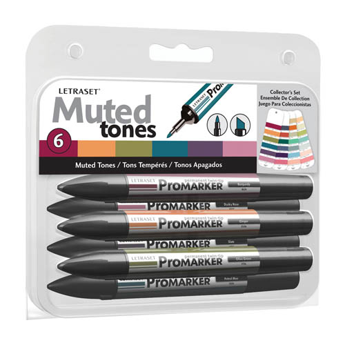 ProMarker Collectors 6 Set Muted Tones