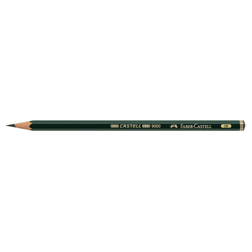 Faber Castell 9000 Black Lead Pencil: HB