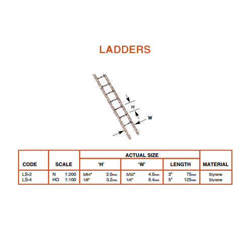 Plastruct Fineline Ladders