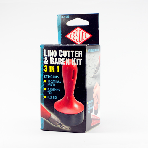 3 in 1 Lino cutter & Baren kit (10 cutters styles 1 to 10)